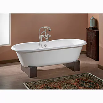 Recor Freestanding Bathtub -Regal 68"-Wooden Base