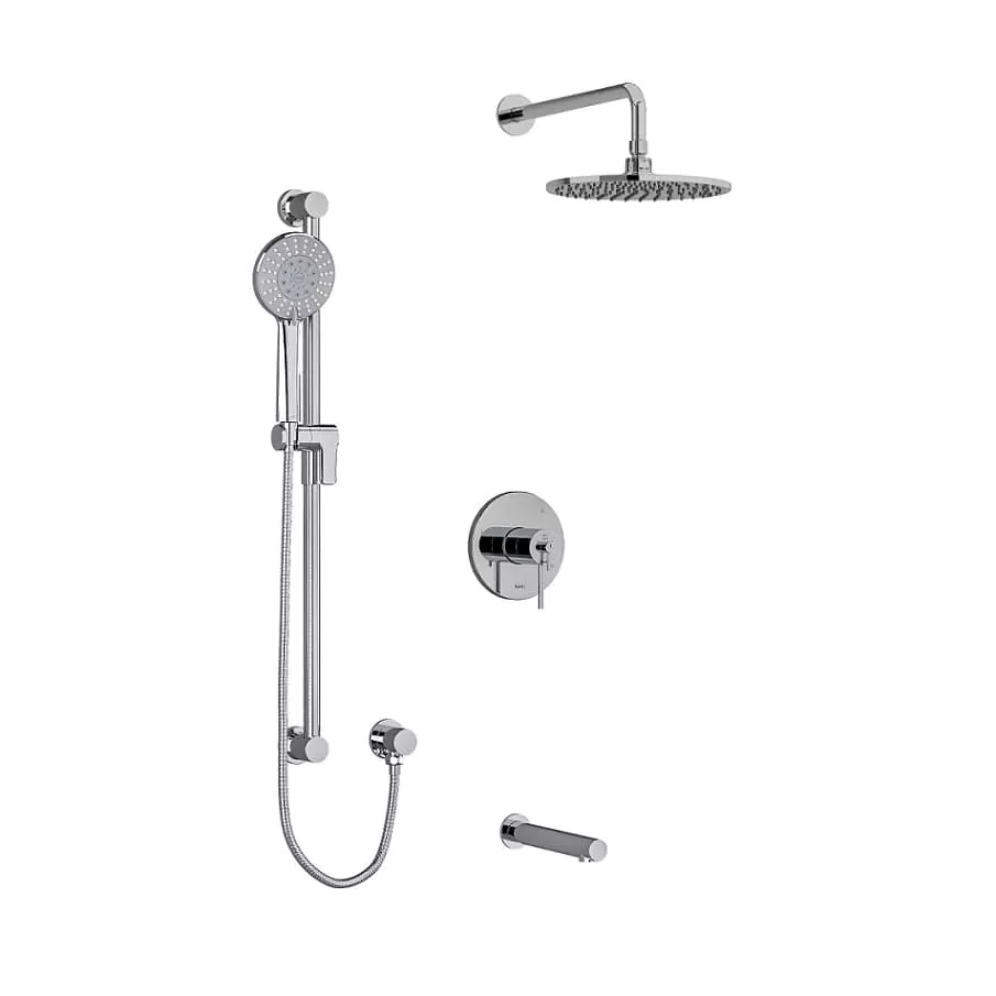 Riobel premium kit1345c shower kit in chrome finish