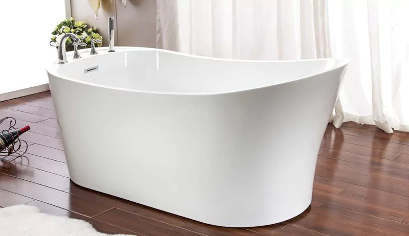 Neptune Paris rouge freestanding bathtub