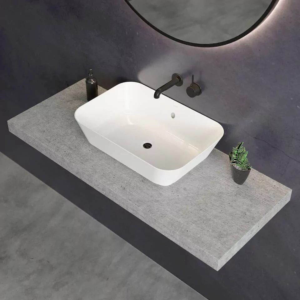 Cheviot Products 1287-WH Element 2 Vessel Sink In White