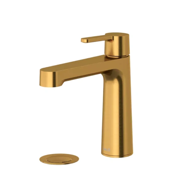 Riobel NBS01THBG Nibi Bathroom Faucet in Brushed Gold With Top Handle