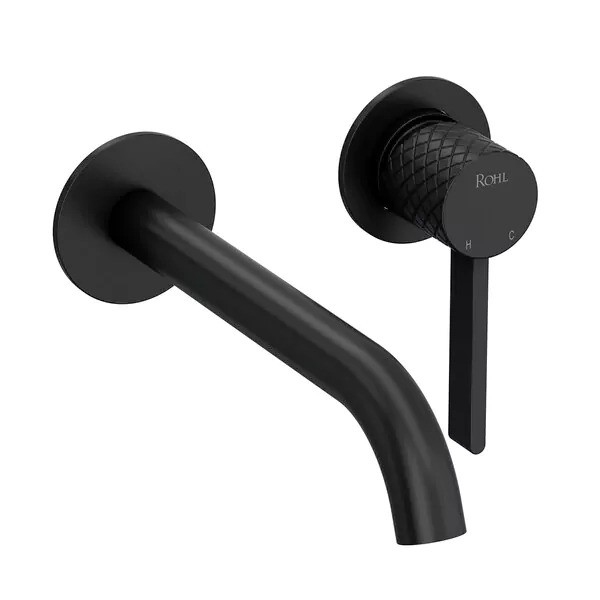 ROHL TTE01W2LMMB Tenerife Wall Mount Bathroom Faucet In Matte Black