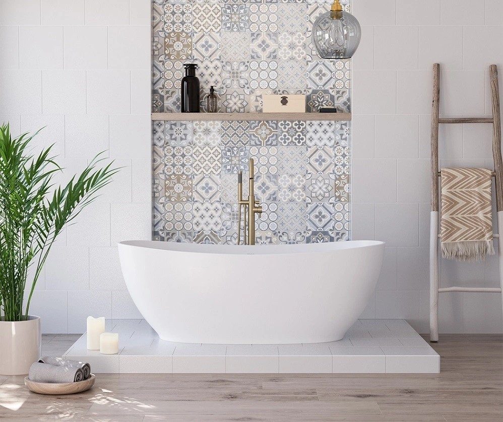Maax 107174-000-240-000 Valentina Acrylic Freestanding Bathtub in Matte White Center Drain