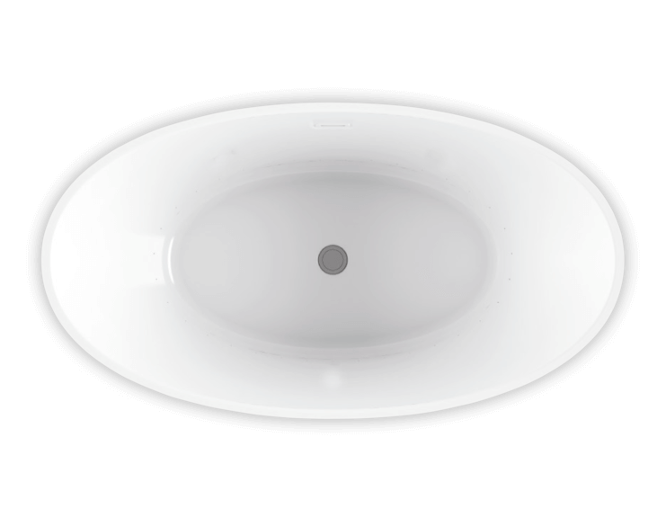 BainUltra Evanescence 7440 Freestanding Bathtub TopView | Bliss Bath And Kitchen BainUltra Evanescence 7440 Freestanding Bathtub TopView