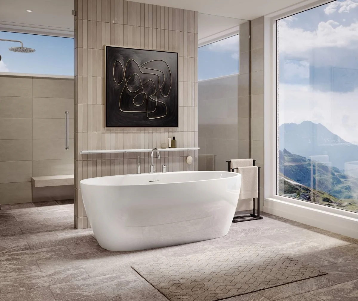 Maax 107836 Hatto 6732 Freestanding Tub Life Style