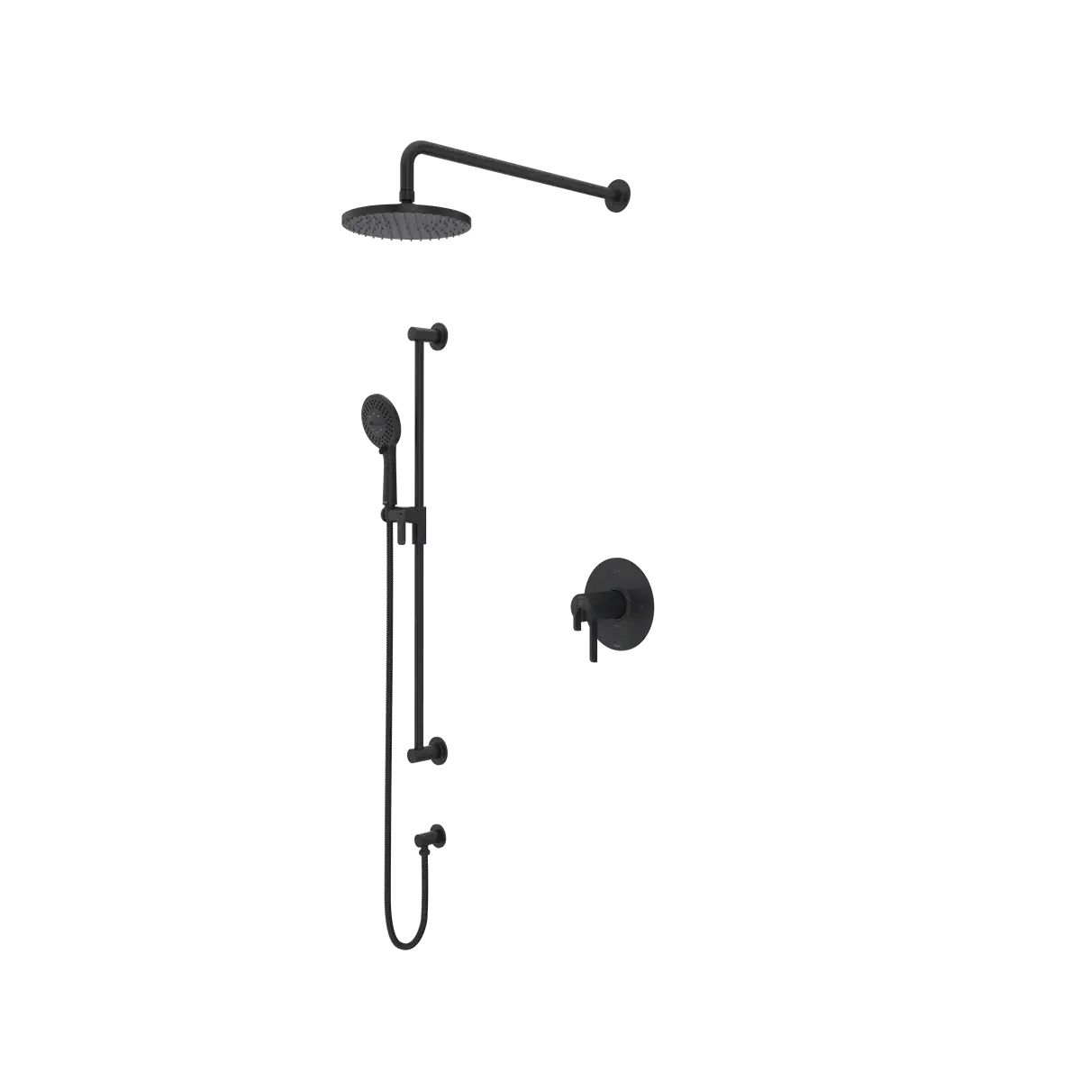 Riobel TKIT323AUBK-CW Authentica Shower Kit