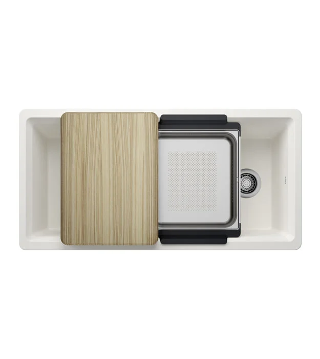 Blanco 403895 INTEOS 39 White Workstation Kitchen Sink