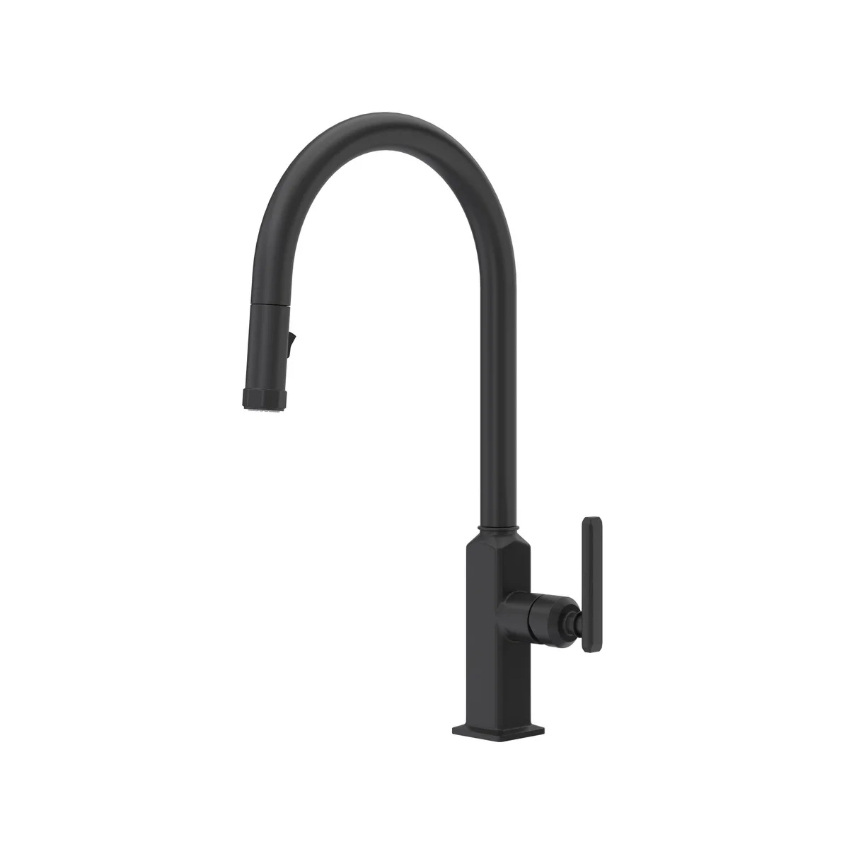 ROHL AP55D1LMMB Apothecary Pull-Down Kitchen Faucet With C-Spout